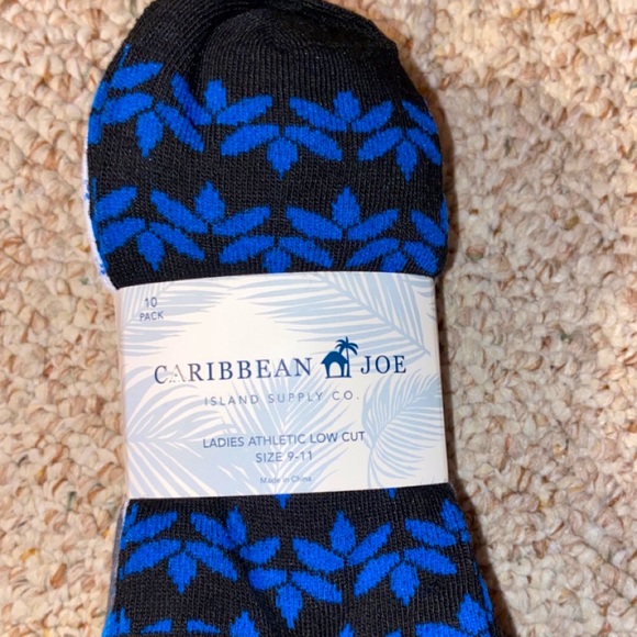 Caribbean Joe Accessories - Ladies Athletic Socks Low Cut Size